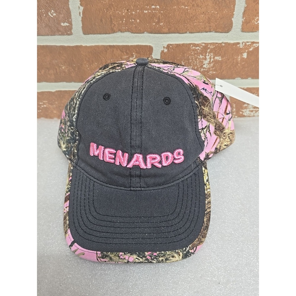 Menards Adjustable Hat Cap Camouflage Snap Back Pink  Camo Baseball‎ Cap